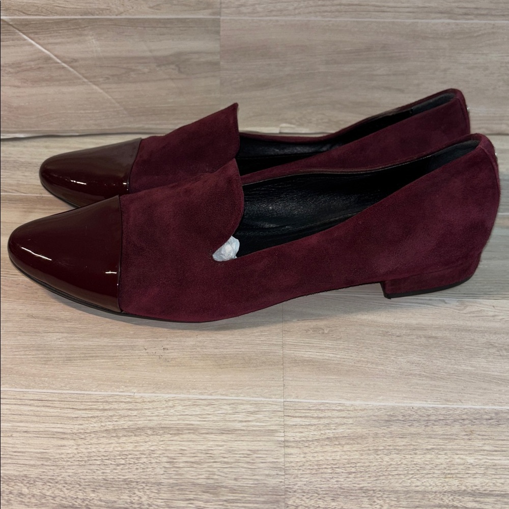 AGL Plum Suede Flat Loafers - Picture 4 of 9